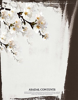 素雅簡約中國風(fēng)花卉背景psd源文件