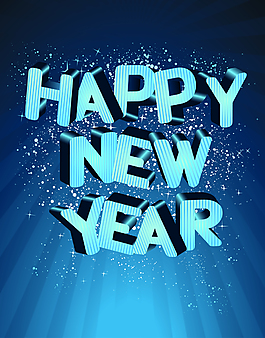 矢量新年快樂慶祝背景素材