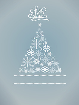 簡約圣誕雪花背景模板