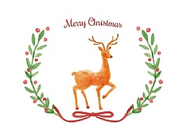 喜慶圣誕節花邊元素