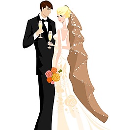 浪漫愛(ài)情結(jié)婚元素