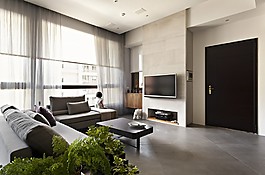 現(xiàn)代清雅客廳方形茶幾室內(nèi)裝修JPEG圖
