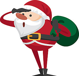 卡通圣誕老人PNG元素