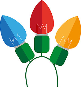 卡通圣誕節(jié)彩色裝飾PNG元素