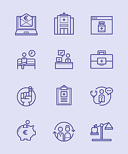 衛生保健圖標集sketch素材