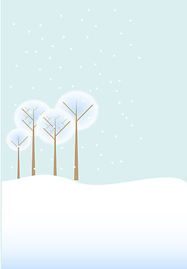 矢量簡(jiǎn)約卡通圣誕節(jié)雪景背景素材