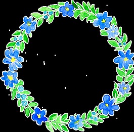圣誕節(jié)元素花環(huán)卡通透明素材