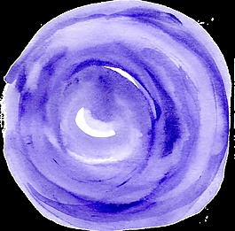 夢(mèng)幻紫色圓盤(pán)透明素材