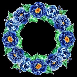 裝飾花環(huán)卡通透明素材