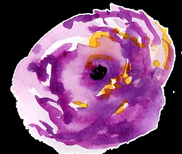 紫色芬芳花卉透明素材