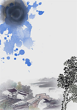 精美山水风背景素材