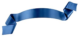 藍(lán)色絲帶png元素素材