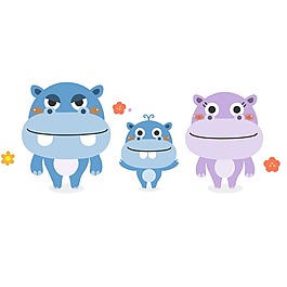创意多彩青蛙png元素素材
