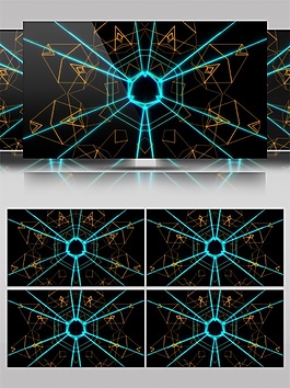 青色科技線條高清視頻素材