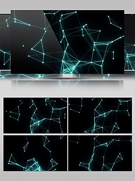 青色繁星星座视频素材高清