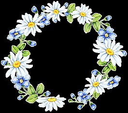 情人節(jié)裝飾花環(huán)卡通透明素材