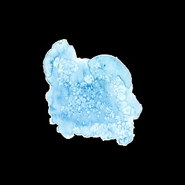 藍(lán)色墨水清新卡通透明素材