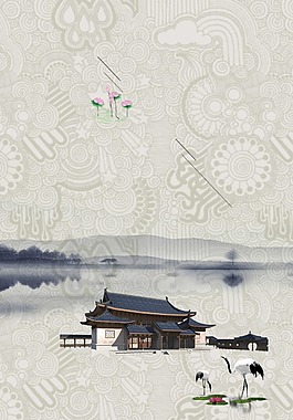 中國風(fēng)水墨畫背景