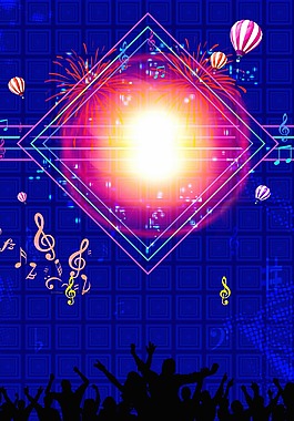 激情狂歡音樂會背景