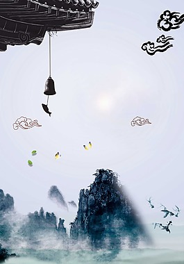 中國風水墨畫背景