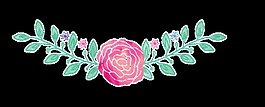 幸福花束卡通透明素材