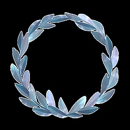 素雅花環(huán)卡通透明素材