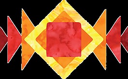 金紅花蕊卡通透明素材