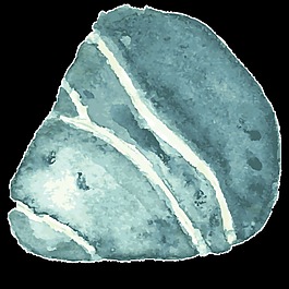 冰藍(lán)貝殼卡通透明素材