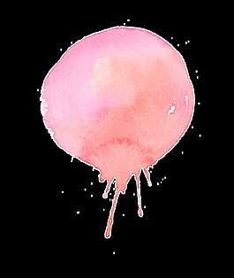 水彩柿子卡通透明素材