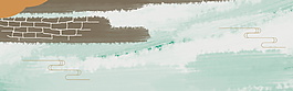冬季抽象雪景banner背景