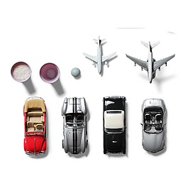 汽車飛機元素