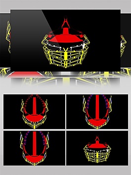 高科技動(dòng)畫模型展示視頻素材