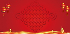 紅色中國結(jié)春節(jié)晚會背景素材