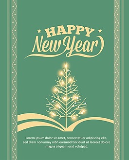 簡(jiǎn)約時(shí)尚圣誕樹廣告背景
