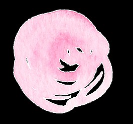 粉嫩花蕊卡通透明素材