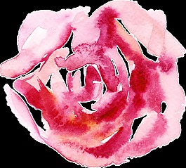 血红花蕊卡通透明素