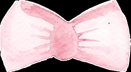 粉色領(lǐng)結(jié)卡通透明素材