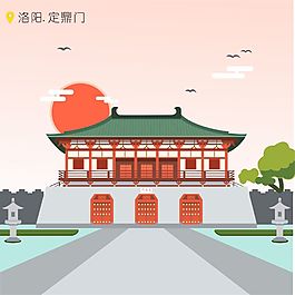 定鼎門海報cdr矢量