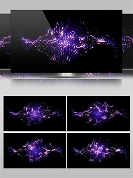 紫色舞團(tuán)高清視頻素材