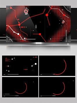 星空線條高清視頻素材