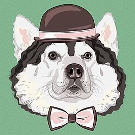 趣味可愛的動物插畫
