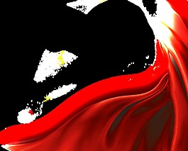 紅色絲帶透明素材