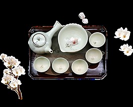 茶藝透明素材