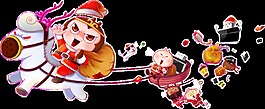 創(chuàng)意圣誕節(jié)猴子透明素材