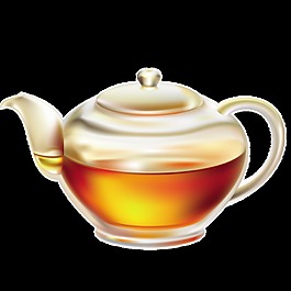 玻璃茶壺透明素材