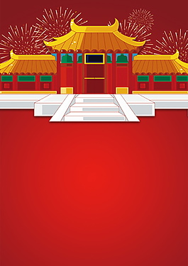 春節(jié)節(jié)目單廣告背景