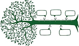 手繪大樹幾何元素