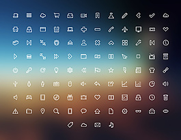 白色簡約app圖標icon