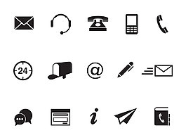 電話聯系元素圖標icon