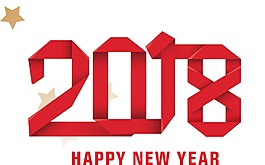 紅色新年2018png元素